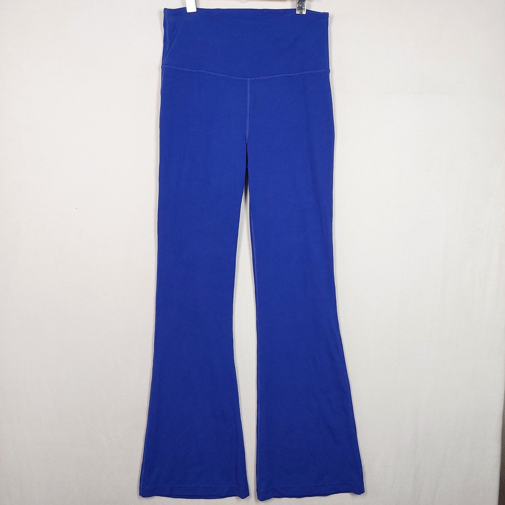 Lululemon Groove Super High-Rise Flared Pant Blue Nulu Yoga Size 8 LW5FG2S
